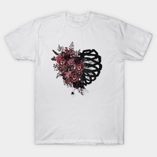 Gothic Art | Dark Floral Art | Moody Aesthetics T-Shirt